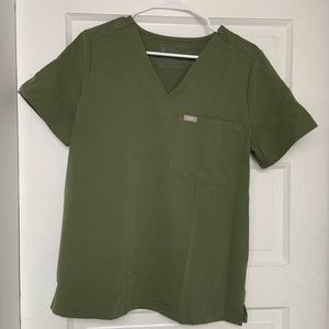 Figs Women’s Dark Olive Catarina Scrub Top